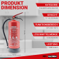 Preview: Gloria PD6GA – Dauerdruck-Pulverfeuerlöscher (ABC) mit Wandhalterung, einsetzbar an elektrischen Anlagen, frostsicher, EN3, 6 kg, 10LE